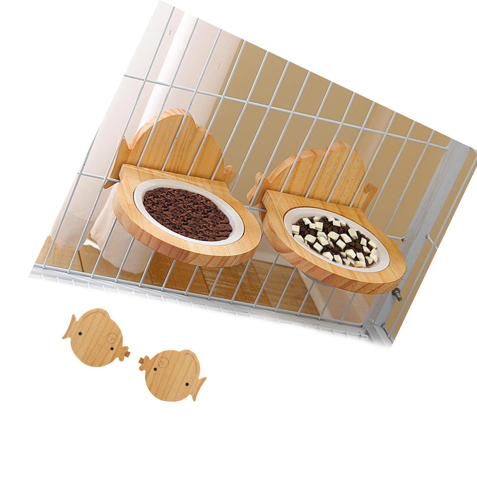 Amazon | 猫 犬 食器ご飯皿 お皿 ゲージに装着専用ボウル餌皿 2のみ猫
